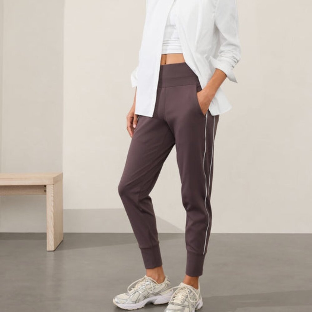 Athleta Venice High Rise Track Stripe Jogger Like New Never worn Size MP